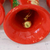 Adornos de papel maché, 'Campanas de Papá Noel' (juego de 5) - Cinco adornos de campanas de papel maché de Papá Noel hechos a mano