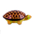 Papier mache decorative box, 'Happy Turtle' - Hand-Painted Papier Mache Turtle Decorative Box from India