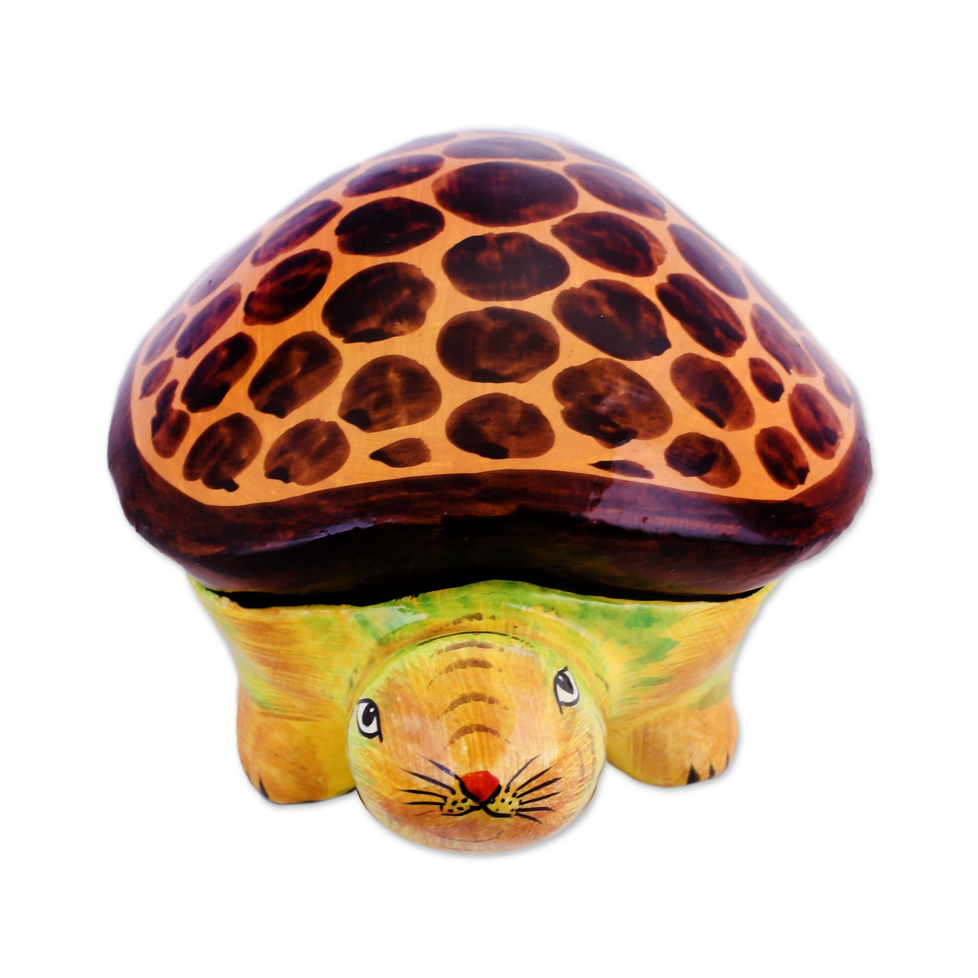 UNICEF Market | Hand-Painted Papier Mache Turtle Decorative Box from ...