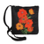 Cotton blend sling, 'Vibrant Blossom' - Embroidered Floral Sling Handbag from India