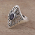 Iolite cocktail ring, 'Twilight's Blush' - Artisan Crafted Sterling Silver and Iolite Cocktail Ring (image 2b) thumbail
