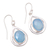 Chalcedony dangle earrings, 'Inland Sea' - Blue Chalcedony and Sterling Silver Dangle Earrings (image 2c) thumbail