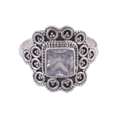 Sterling Silver Cocktail Ring from India