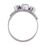 Garnet and peridot cocktail ring, 'Harmony of Colors' - Garnet and Peridot Cocktail Ring from India