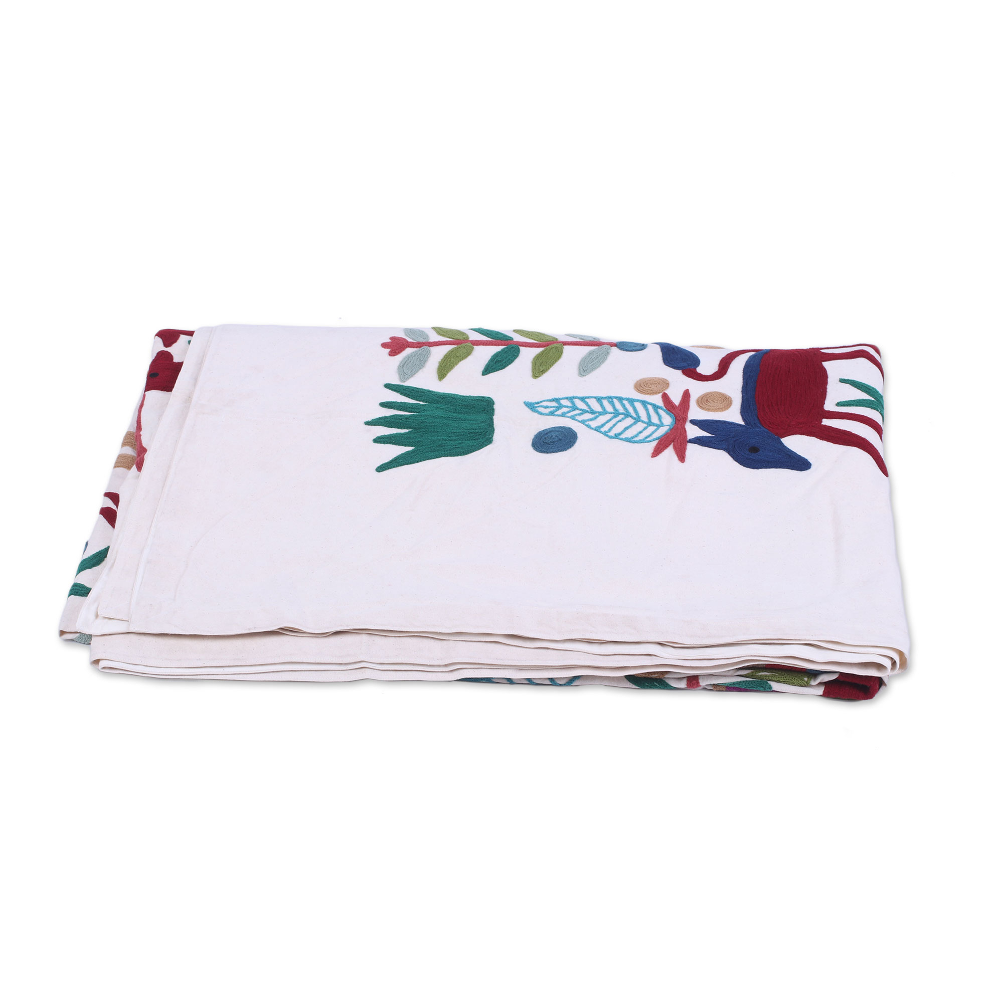 UNICEF Market | Animal Themed Twin Bedspread Hand Woven in India ...