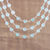 Collar de eslabones de calcedonia - Collar de calcedonia y eslabones de plata esterlina de la India