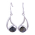 Labradorite dangle earrings, 'Nebulous Charm' - Faceted Labradorite and Silver Dangle Earrings thumbail