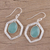 Chalcedony dangle earrings, 'Frozen Dew' - Blue Chalcedony and Sterling Silver Dangle Earrings (image 2b) thumbail