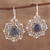 Labradorite dangle earrings, 'Dark Majesty' - Labradorite and Sterling Silver Dangle Earrings