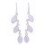 Rainbow moonstone dangle earrings, 'Frosty Trail' - Rainbow Moonstone Long Dangle Earrings with Sterling Silver