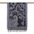 Wool jamawar shawl, 'Alluring Lapis' - Artisan Handmade 100% Wool Reversible Floral Shawl India (image 2g) thumbail