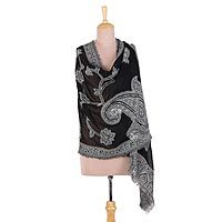 Wool jamawar shawl,