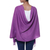 Wool shawl, 'Amethyst Fascination' - Artisan Crafted Soft Purple Woven Wool Shawl with Fringe (image 2b) thumbail