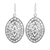 Sterling silver dangle earrings, 'Jali Allure' - Sterling Silver Dangle Earrings with Jali Motif from India