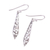 Sterling silver dangle earrings, 'Sword of Delhi' - Dagger Shaped Sterling Silver Dangle Earrings from India (image 2c) thumbail