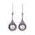 Cultured pearl dangle earrings, 'Inner Radiance' - Cultured Pearl Earrings in Sterling Silver Settings thumbail