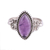 Amethyst cocktail ring, 'Captivating Lilac' - Amethyst and Sterling Silver Cocktail Ring from India thumbail