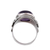 Amethyst cocktail ring, 'Paradise Found' - Amethyst Cabochon Cocktail Ring in Sterling Silver (image 2e) thumbail