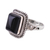 Onyx cocktail ring, 'Block Party' - Bezel Set Onyx and Sterling Silver Cocktail Ring (image 2d) thumbail