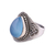 Chalcedony cocktail ring, 'Charismatic Blue Charm' - Sterling Silver Blue Chalcedony Cocktail Ring (image 2d) thumbail