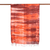 Tie-dyed cotton shawl, 'Fusion' - 100% Cotton Shibori Dyed Orange and Umber Light-Weight Shawl