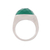 Onyx cocktail ring, 'Verdant Depths' - Faceted Green Onyx Cocktail Ring in Sterling Silver (image 2e) thumbail