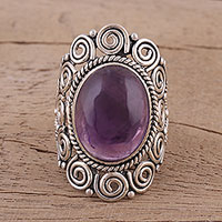 Featured review for Amethyst cocktail ring, Twilight Reverie
