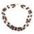 Halskette aus Unakit und Zuchtperlen, „Terra Firma“ – Halskette aus Unakit und Zuchtperlen mit Rauchquarz