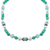 Multi-gemstone beaded necklace, 'Ocean Shimmer' - Multi-Gemstone Beaded Necklace from India