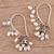 Cultured pearl dangle earrings, 'Pearl Melody' - Cultured Pearl and Sterling Silver Dangle Earrings (image 2c) thumbail