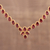 Gold vermeil garnet link necklace, 'Cherry Garland' - Gold Vermeil Garnet Link Necklace Handcrafted in India