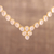 Gold vermeil moonstone link necklace, 'Misty Garland' - Gold Vermeil Moonstone Necklace Handcrafted in India (image 2) thumbail