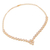 Gold vermeil moonstone link necklace, 'Misty Garland' - Gold Vermeil Moonstone Necklace Handcrafted in India (image 2d) thumbail