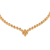 Gold vermeil citrine link necklace, 'Sunny Garland' - Gold Vermeil and Citrine Necklace Handcrafted in India thumbail