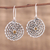 Citrine dangle earrings, 'Honey Spiral' - Citrine and Sterling Silver Dangle Spiral Earrings