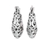 Sterling silver hoop earrings, 'Jali Grace' - Handmade Sterling Silver Hoop Earrings with Jali Motif thumbail