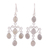 Labradorite chandelier earrings, 'Majestic Cascade' - Oval Labradorite Chandelier Earrings from India thumbail