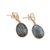 Vermeil labradorite dangle earrings, 'Dazzling Delight' - Handmade Gold Vermeil Labradorite Dangle Earrings from India (image 2d) thumbail