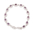 Amethyst link bracelet, 'Lilac Luster' - Amethyst and Sterling Silver Link Bracelet from India (image 2d) thumbail