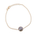 Vermeil labradorite pendant bracelet, 'Mesmerizing Night' - Handmade Vermeil Labradorite Pendant Bracelet from India