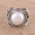Cultured pearl cocktail ring, 'Pearl Glamour' - Cultured Freshwater Pearl and Sterling Silver Cocktail Ring (image 2) thumbail