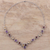 Multi-gemstone link necklace, 'Trinity Grandeur' - Hand Crafted Multi-Gemstone Link Necklace from India (image 2) thumbail