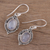 Rainbow moonstone dangle earrings, 'Divine Allure' - Rainbow Moonstone and Sterling Silver Dangle Earrings