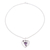 Amethyst pendant necklace, 'Precious Heart' - Hand Crafted Amethyst and Sterling Silver Pendant Necklace