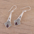 Granat-Ohrhänger - Ohrhänger aus Granat und Sterlingsilber aus Indien