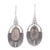 Labradorite dangle earrings, 'Mystic Glamour' - Labradorite Dangle Earrings with Ear Hooks from India (image 2a) thumbail