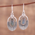 Labradorite dangle earrings, 'Mystic Glamour' - Labradorite Dangle Earrings with Ear Hooks from India (image 2b) thumbail
