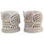 Soapstone tealight candle holders, 'Up Owl Night' (pair) - Hand Carved Soapstone Owl Tealight Candle Holders (Pair) (image 2c) thumbail
