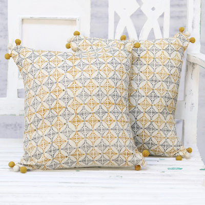Cotton cushion covers, Antique Charm (pair)