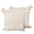Cotton cushion covers, 'Antique Charm' (pair) - Handmade 100% Cotton Block Printed Cushion Covers Pair (image 2a) thumbail